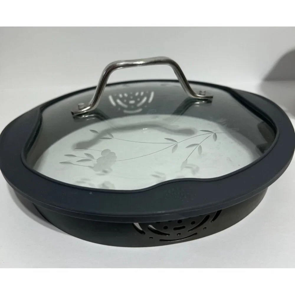 Princess House 5 Qt Stainless Steel Saucepan With Glass Lid & Pour Spouts